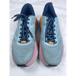 Hoka One One Bondi 7 Blue‎ Fog Ombre Running Shoes 1110519 BHBI Womens 10